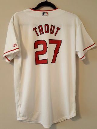 Majestic Coolbase Anaheim Angels Mike Trout Jersey Youth Xl Extra Large 18/ 20