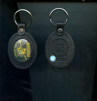 Green Bay Packers Football Nfl Leather Key Chain Keychain Siskiyou Ashland