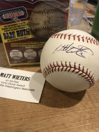 Matt Wieters Autographed Baseball Tristar Authenticated