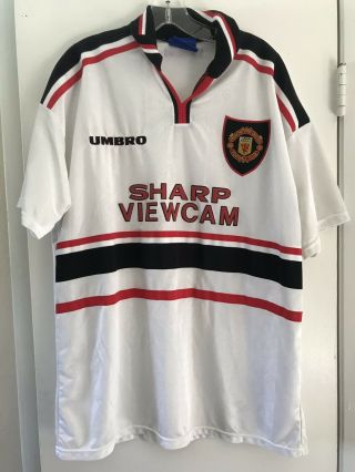 Umbro Sharp Viewcam Manchester United Trikot Jersey Shirt 1997 - 1999 Away X - Large