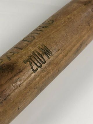 Antique Vintage Spalding 200M Baseball Bat circa 1910 35 