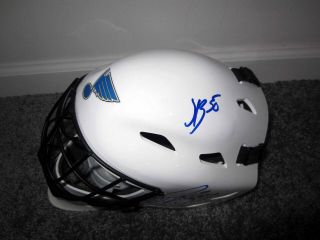 JAKE ALLEN & JORDAN BINNINGTON St Louis Blues SIGNED F/S Goalie Mask W/ PSA 3