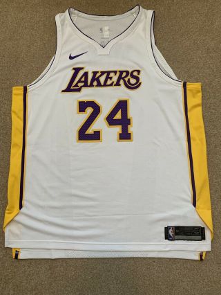 Nike Kobe Bryant Los Angeles Lakers Authentic Jersey Xxl 56 Aeroswift Lebron