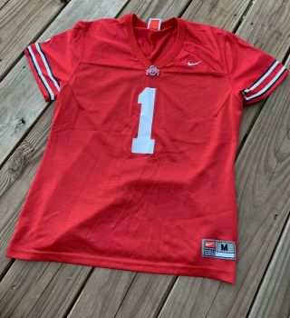 Vintage Nike Team Football College Ohio State Womens Jersey 1 Size M (8 - 10)