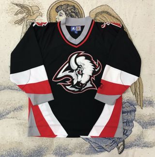 Buffalo Sabres Nhl Hockey Vintage Starter Black Jersey Size Medium
