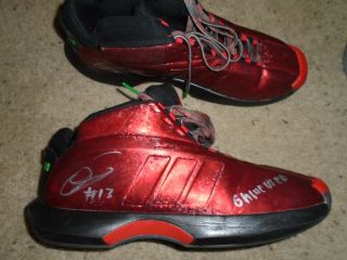 Louisville Cardinals Basketball Ray Spalding Game Signed Adidas Shoes