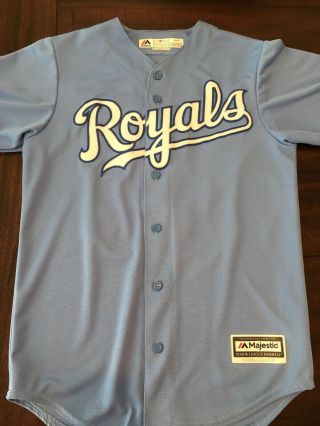 Eric Hosmer Kansas City Royals Light Blue Jersey Majestic Cool Base Size Small