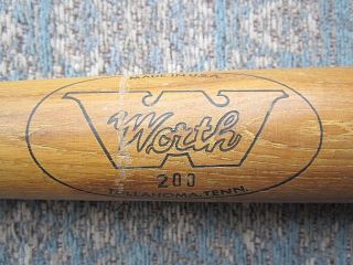 Vintage Worth 200 Pinson Style Model Major League Baseball Bat - Usa Ship