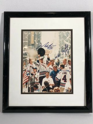 Mark Messier Mike Richter Brian Leetch Ny Rangers 1994 Stanley Cup Parade Signed