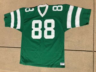 Vintage York Jets 88 Al Toon Nfl Football Jersey Sand Knit Xl