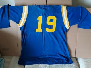 1960 - 70 Vintage Football Jersey - Blue & Yellow