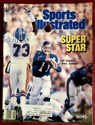 Sports Illustrated February 2,  1987 York Giants Phil Simms Bowl Title