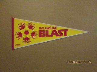 Misl Baltimore Blast Vintage Yellow Style 2 Pennant 2