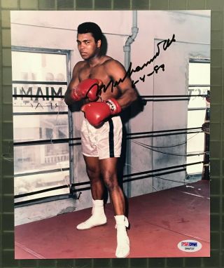 Muhammad Ali Signed 8x10 Boxing Photo Autographed Inscribed Psa/dna Loa Hof