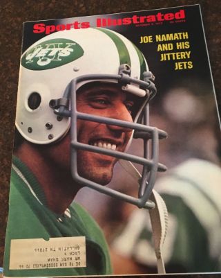 Joe Namath Sports Illustrated October 9,  1972. , .