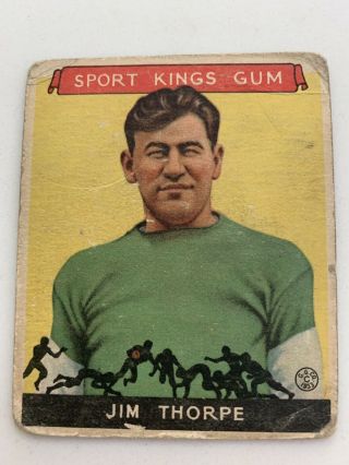 1933 Goudey Sport Kings Gum 6 Jim Thorpe Card