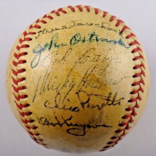1949 Chicago White Sox Team Signed Baseball W/ Jack Onslow Bing Miller Jsa/psa