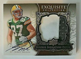 2008 Ud Exquisite Jordy Nelson Packers Rpa Rc Rookie Patch Auto