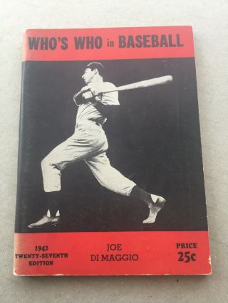 1942 Who’s Who In Baseball Joe Dimaggio Cover
