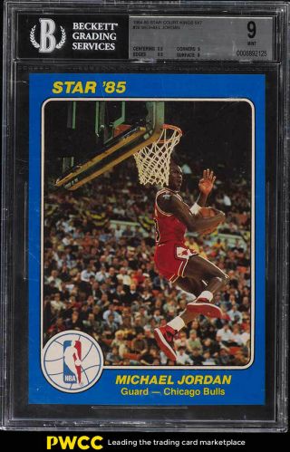 1984 - 85 Star Court Kings 5x7 Michael Jordan Rookie Rc 26 Bgs 9 (pwcc)