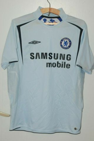 Chelsea 2005 2006 Away Football Shirt Jersey London Umbro Size L
