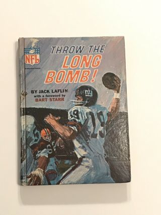 Throw The Long Bomb By Jack Laflin Forward Bart Starr 1967 Book York Giants