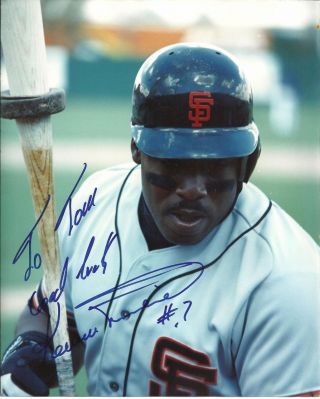 To Tom Kevin Mitchell 8x10 Autograph Signed Photo San Francisco Giants Baseball