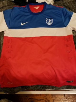 Team Usa Nike Dri - Fit Soccer Jersey Mens Xl Olympic World Cup