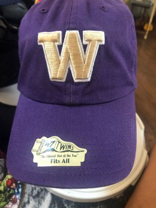 Vintage Uw University Of Washington Huskies Logo Athletic Era Snapback Hat