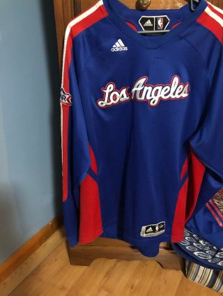 2010 - 11 Los Angeles Clippers Game Worn Warm Up Shirt Size - 2xl - T Rasual Butler