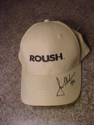 Jack Roush Autographed Roush Usa Strapback Hat Nwt
