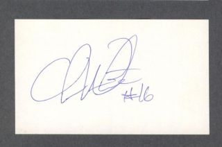 Chris Weinke Signed Football Index Card 2000 Heisman Trophy Winner