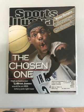 Lebron James February 18,  2002 Sports Illustrated First Cover The Chosen One