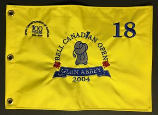 2004 Pga Tour Golf Canadian Open Pin Flag Banner Vintage Glen Abby Canada