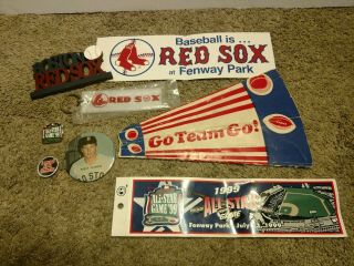 Large 36 Items Boston Red Sox Assorted Memorabilia 2