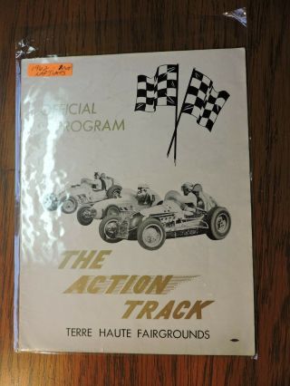 Terre Haute Action Track Programs 1962 - 1977 (14 Programs)