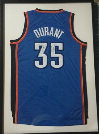 Kevin Durant And Russell Westbrook Autographed Basketball Jersey Psa/dna