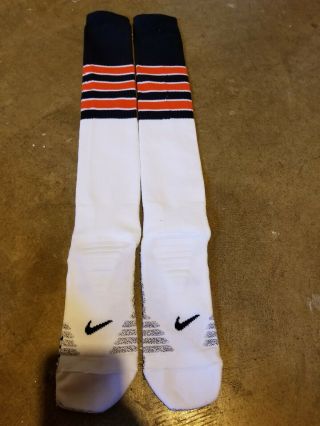 Nike Chicago Bears Nfl Licensed Team Issue Game Socks Size (l)