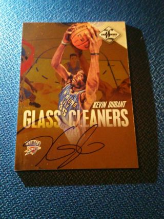 Kevin Durant 2012 - 13 Limited Glass Cleaner Signature Autograph Auto Card /49