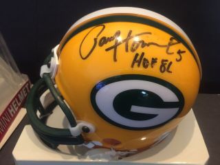Green Bay Packers Autographed/boxed Paul Hornung “hof 86” & William Henderson 31