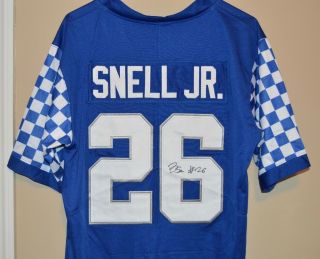 Benny Snell Kentucky Wildcats 26 Signed Autographed Jersey " Stitched " Medium