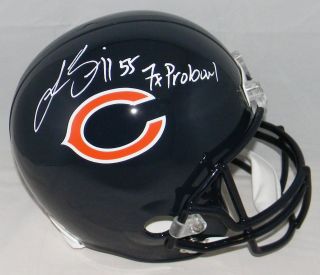 Lance Briggs Autographed Signed Chicago Bears Full Size Helmet Jsa,  7x Pro Bowl