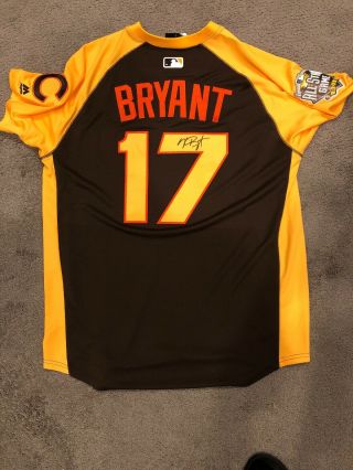 Kris Bryant Signed 2016 N.  L.  All - Star Game Batting Practice Jersey