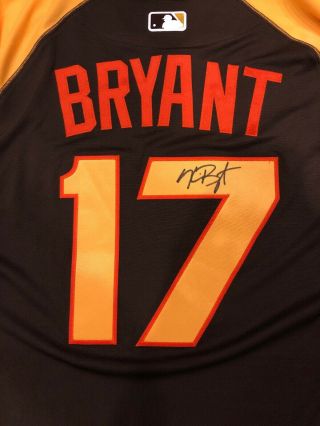 Kris Bryant signed 2016 N.  L.  All - Star Game batting practice jersey 2