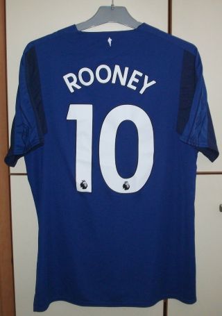 Everton 2017 - 2018 Home Football Shirt Jersey Umbro 10 Rooney Size L