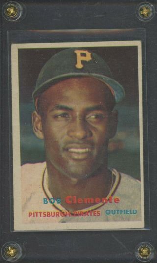 1957 Topps 76 Roberto Clemente Hof Pittsburgh Pirates
