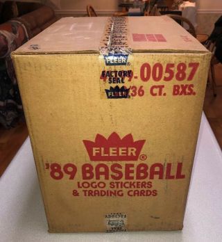 1989 Fleer Baseball Cards Wax Box Case 20 Boxes 3