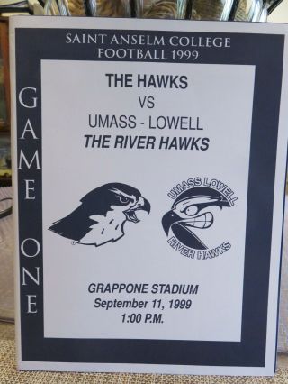Umass - Lowell Vs.  Saint Anselm College Football Program September 11,  1999