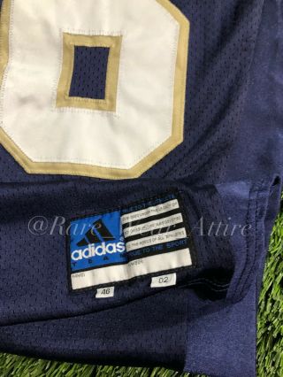 Notre Dame Football Team Issued Irish Game Jersey Adidas Men sz 46 Authentic 02 3