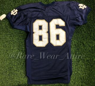 Notre Dame Football Team Issued Irish Game Jersey Adidas Men sz 46 Authentic 02 5